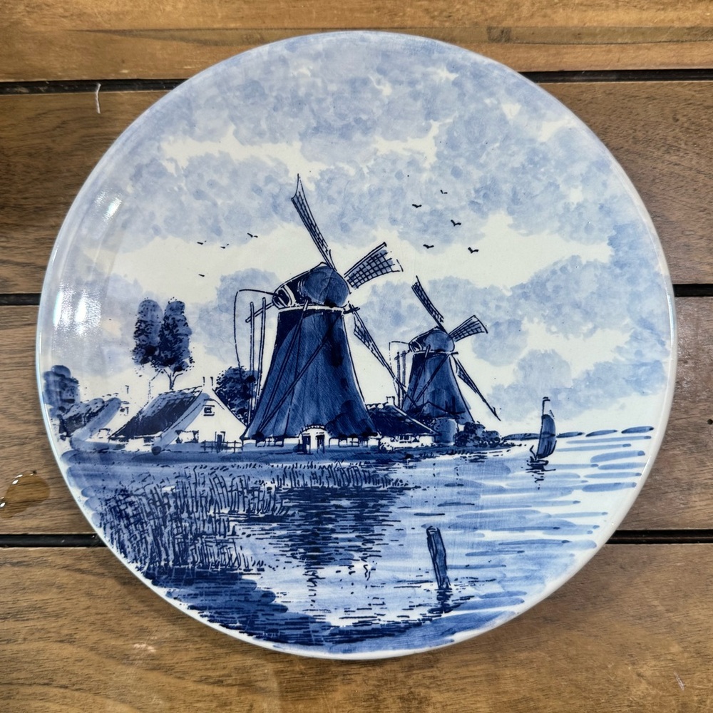 Delft Blauw vintage decor plate